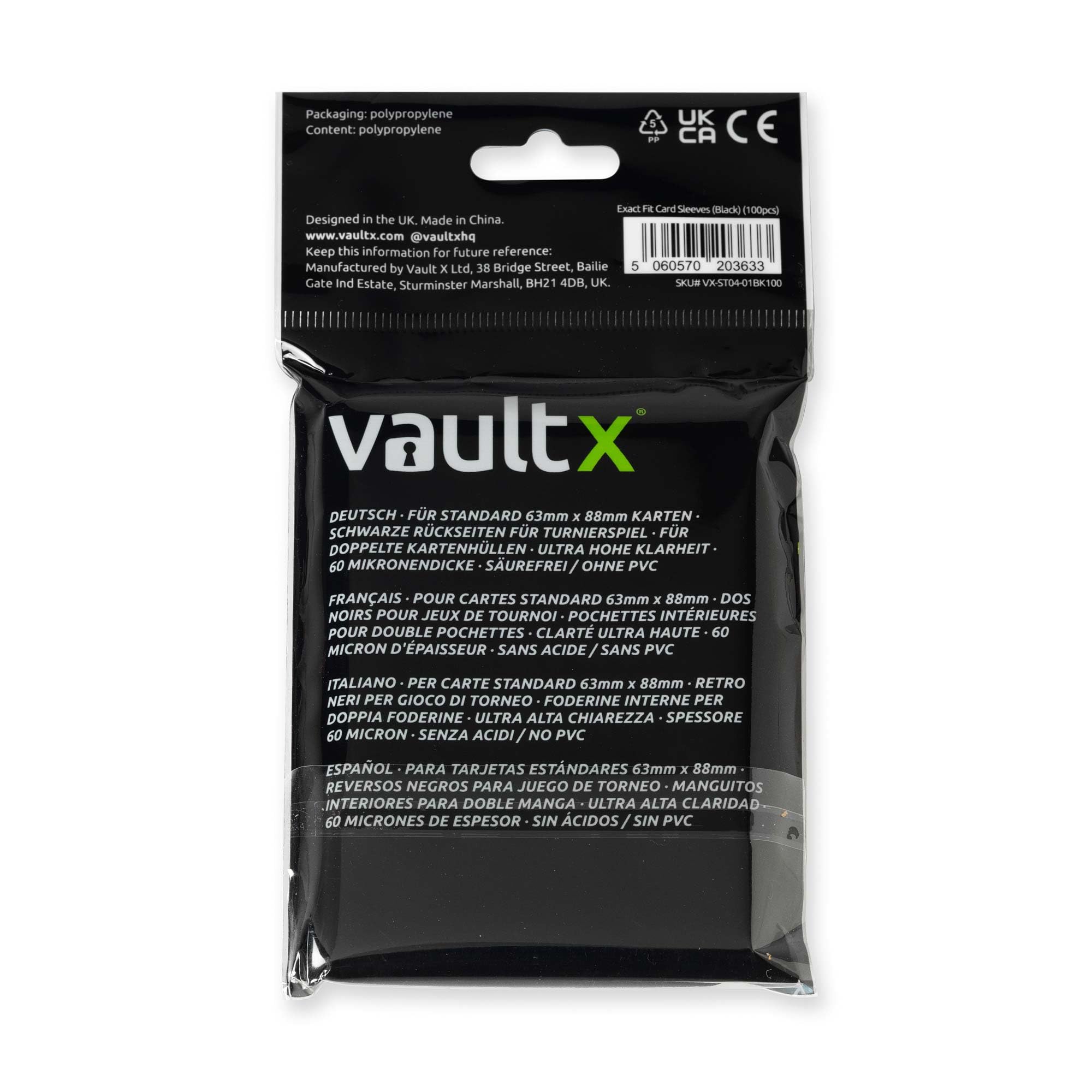 Amazon.com: Vault X Black Exact Fit Trading Card Sleeves